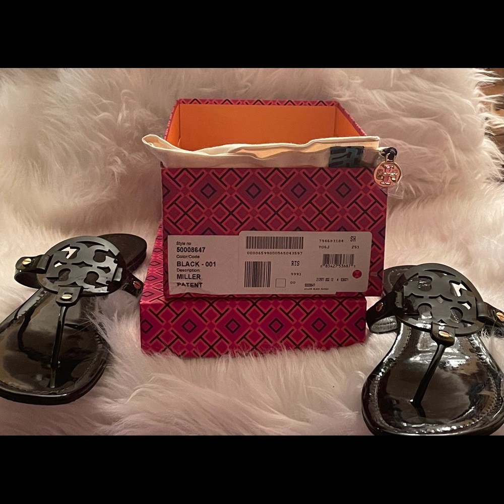 Tory Burch Miller Black Patent